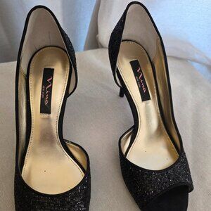 Nina Black Glitter SHoes size 9.5